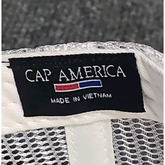 NWT Perrier Water Canvas Trucker Mesh Hat Cap America - Picture 5 of 5